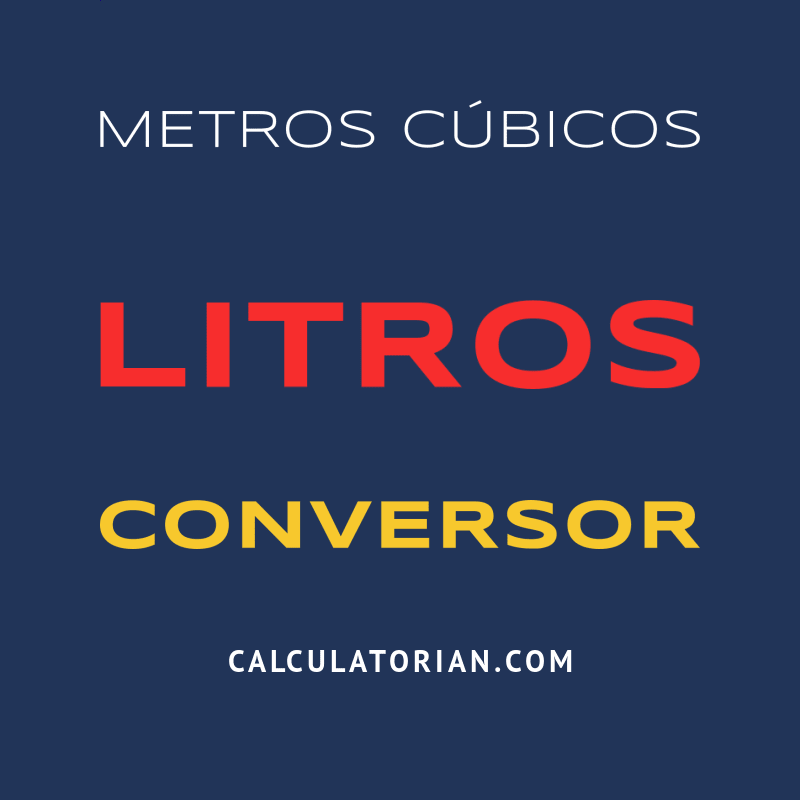 Converter De Metros Cúbicos Para Litros